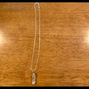 homemade quartz chain necklace